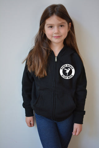 Byrd Dance Youth Zip-Up Hooded Sweatshirt - White Design