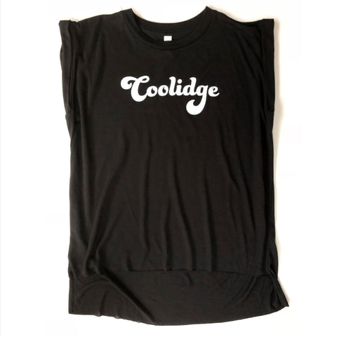 Coolidge Adult Script Muscle Tee