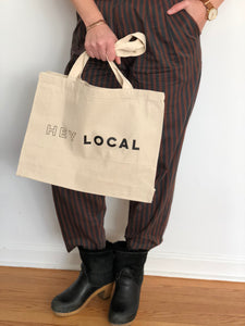 Hey Local Canvas Tote