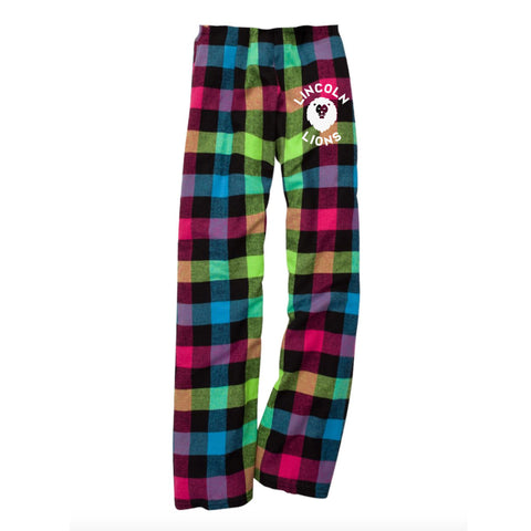 Lincoln Adult Pajama Pants - Neon