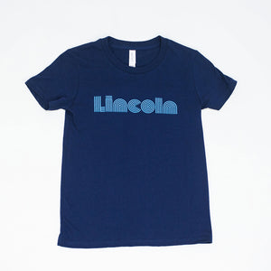 Lincoln Adult S/S Wavy Tee (Navy)