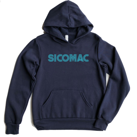 Sicomac Youth Retro Design Hooded Sweatshirt
