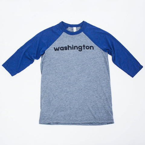 Washington Youth 3/4 Sleeve Baseball Tee
